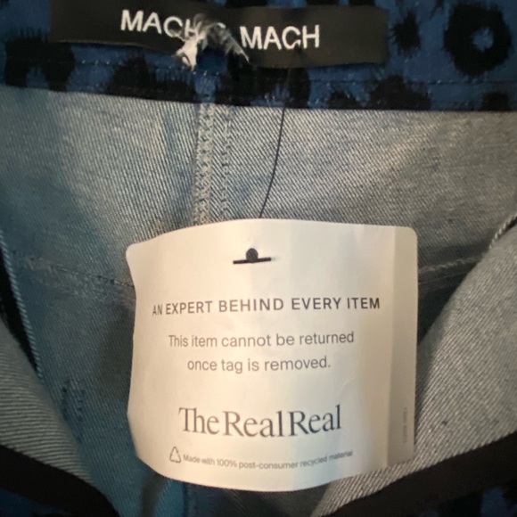 Mach & Mach Leopard Printed Stretch Mid-Rise Straight-Leg Jeans Sz 12 - Picture 6 of 14